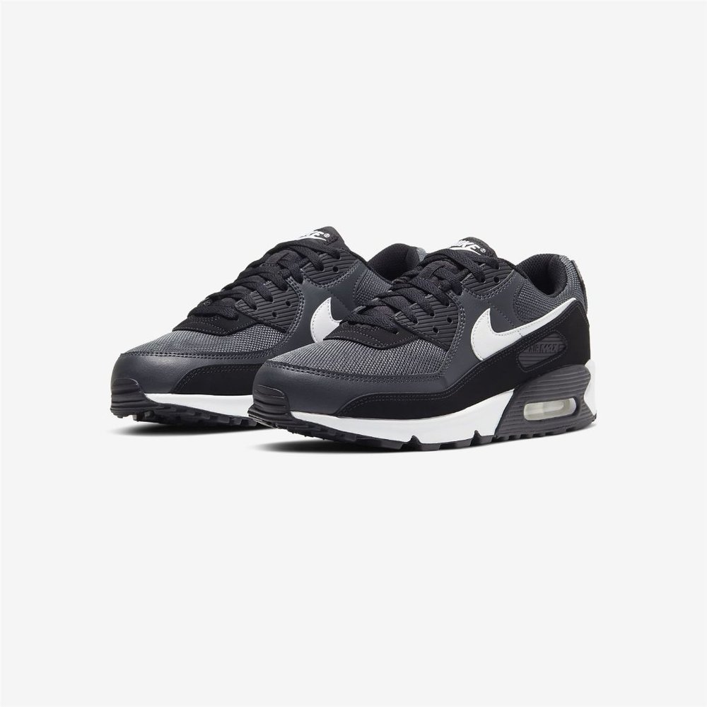 NIKE AIR MAX 90 Iron Smoke Grey White Black Men Gym Shoes DS CN8490-002 - Picture 2 of 10
